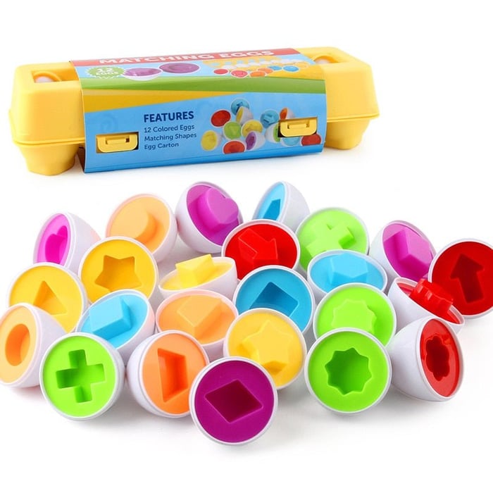 Sensory-Geometric Eggs Toy