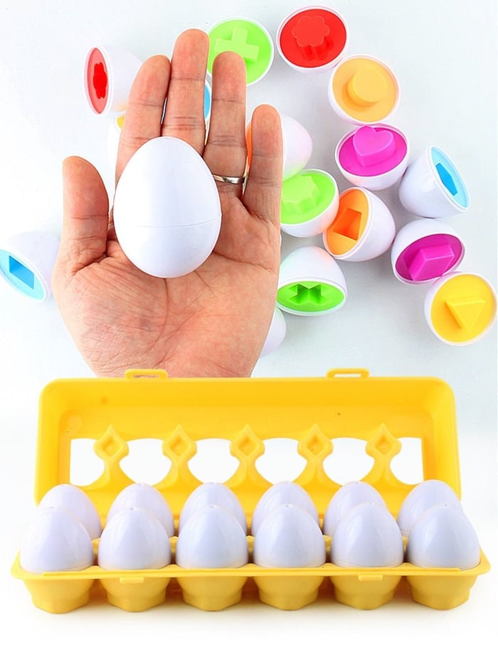 Sensory-Geometric Eggs Toy