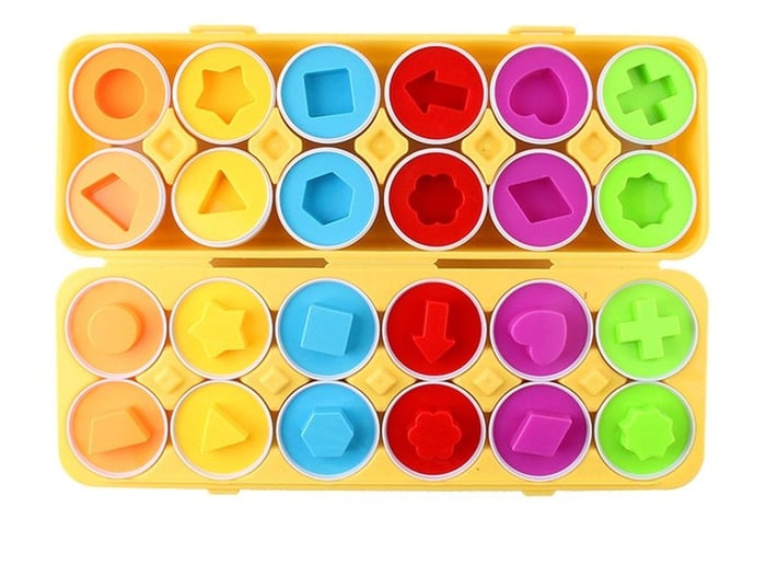 Sensory-Geometric Eggs Toy