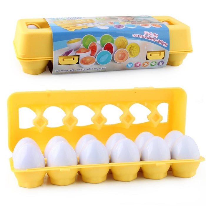 Sensory-Geometric Eggs Toy